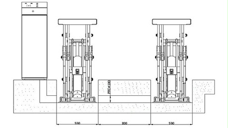 路斯霸SPL4500RL双柱新利体育网址
地基图