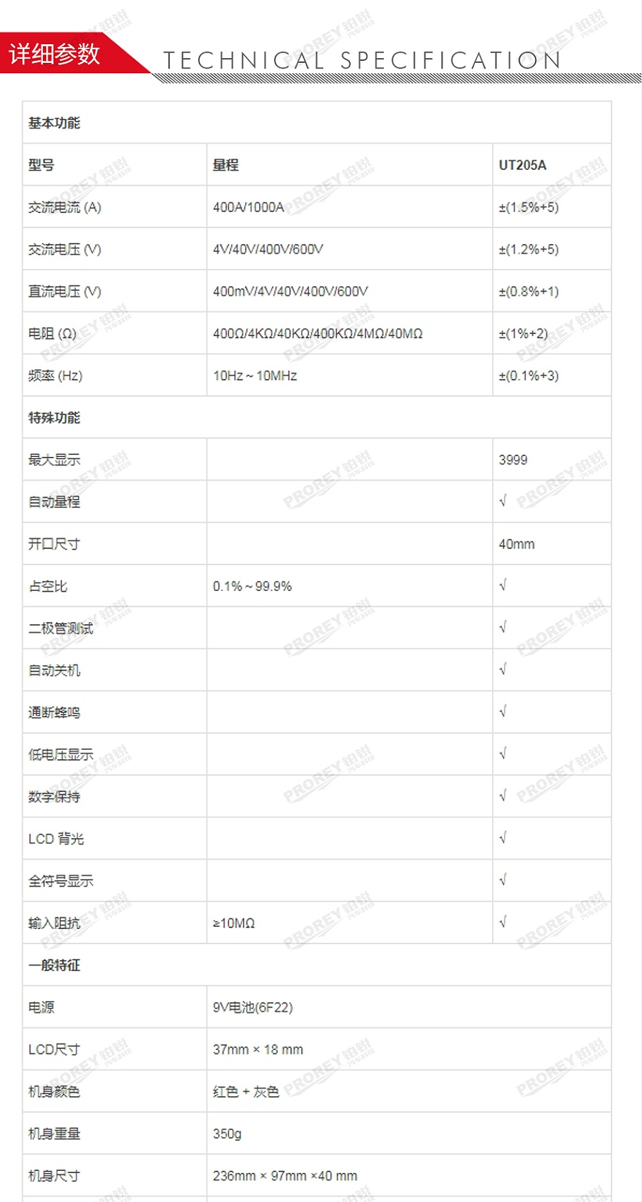 GW-120300115-优利德 UT205A 钳流表-2